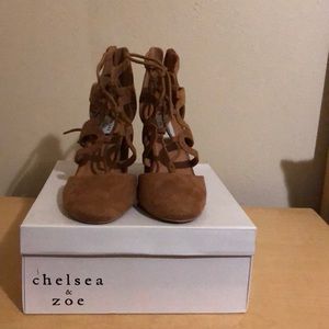 Beautiful tan block heels
